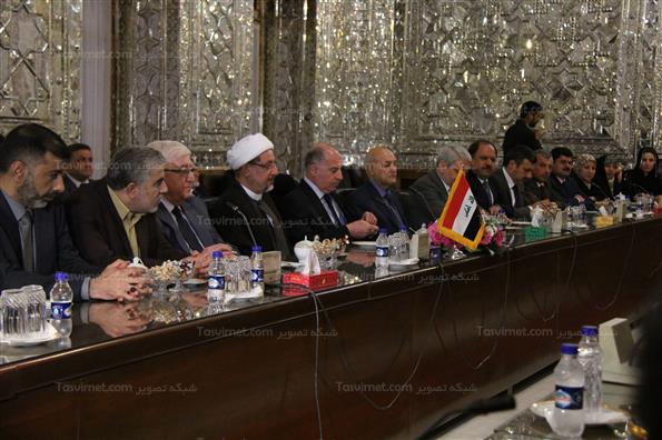 دیدار اسامه النجیفی با علی لاریجانی
