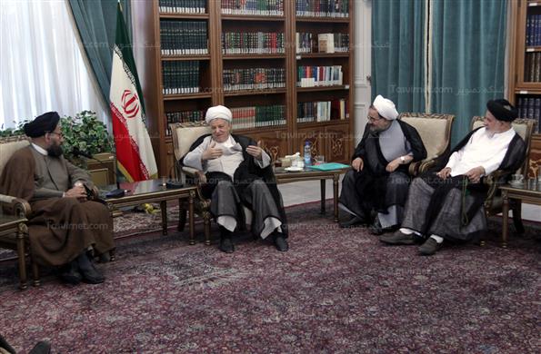 دیدار علمای شهرستان مُهر با هاشمی رفسنجانی