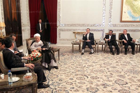 دیدار هاشمی رفسنجانی با نخست وزیر ژاپن