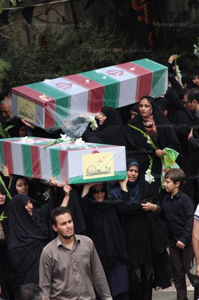 مراسم تشییع پیکر 92 شهید دفاع مقدس