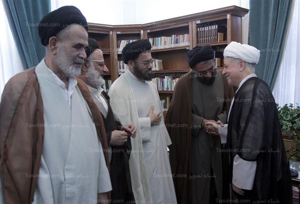 دیدار علمای شهرستان مُهر با هاشمی رفسنجانی