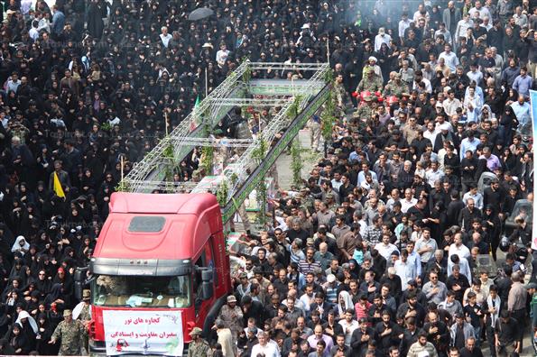 مراسم تشییع پیکر 92 شهید دفاع مقدس