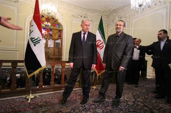 دیدار اسامه النجیفی با علی لاریجانی