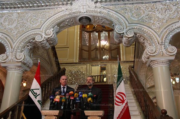 دیدار اسامه النجیفی با علی لاریجانی