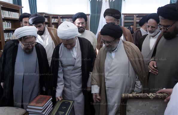 دیدار علمای شهرستان مُهر با هاشمی رفسنجانی