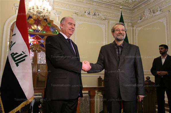 دیدار اسامه النجیفی با علی لاریجانی