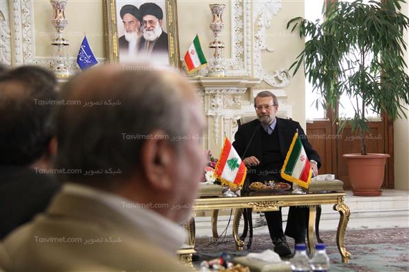 دیدار رئیس مجلس لبنان با لاریجانی