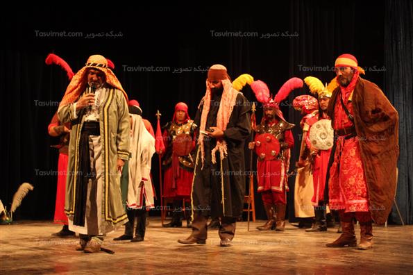 تعزیه خوانی خورشید بر سر نیزه