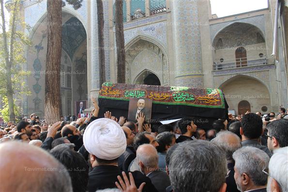 مراسم تشییع پیکر حبیب الله عسگراولادی