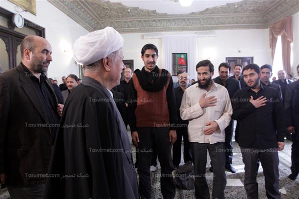 عزاداری اباعبدالله‌الحسین باحضورهاشمی رفسنجانی