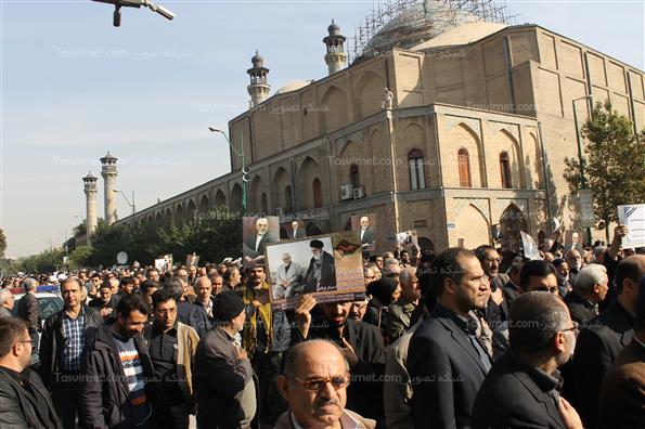 مراسم تشییع پیکر حبیب الله عسگراولادی