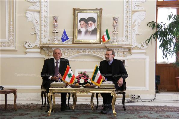 دیدار رئیس مجلس لبنان با لاریجانی