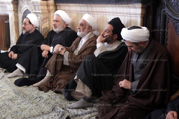 عزاداری اباعبدالله‌الحسین باحضورهاشمی رفسنجانی