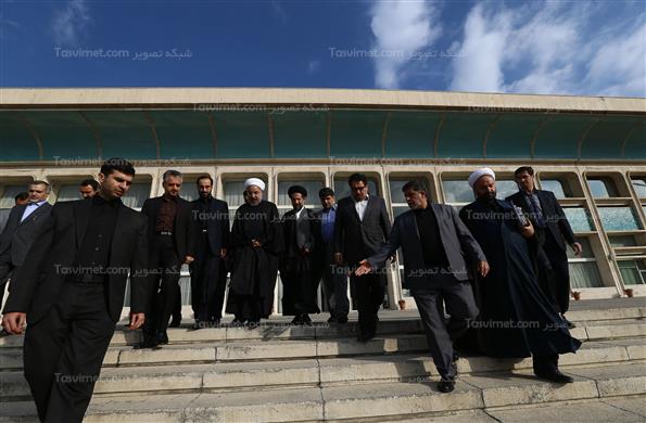 مراسم استقبال از رئیس جمهور