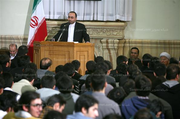 دیدار جمعی از دانشجویان با هاشمی رفسنجانی