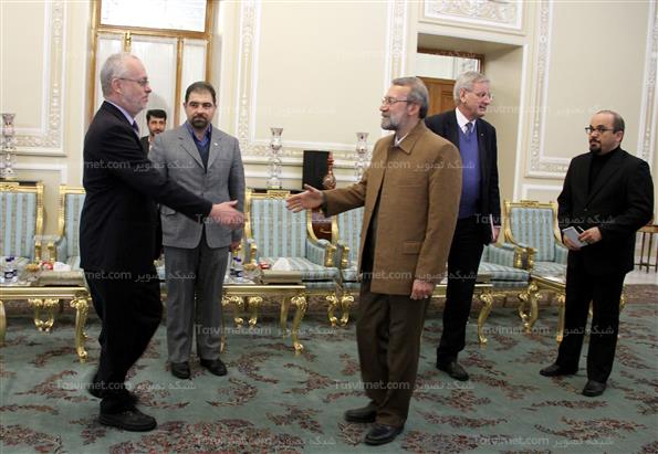 دیدارلاریجانی با وزیر امور خارجه سوئد
