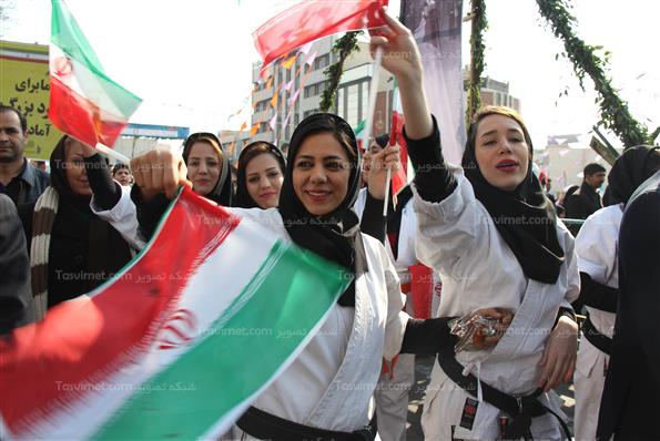 راهپیمایی 22 بهمن در تهران