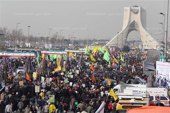 راهپیمایی 22 بهمن در تهران