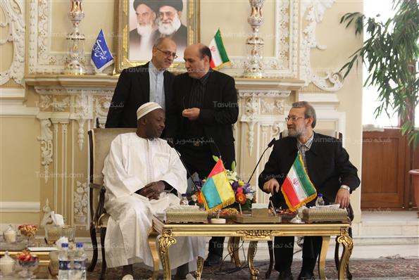 دیدار لاریجانی با رییس مجلس گینه بیسائو