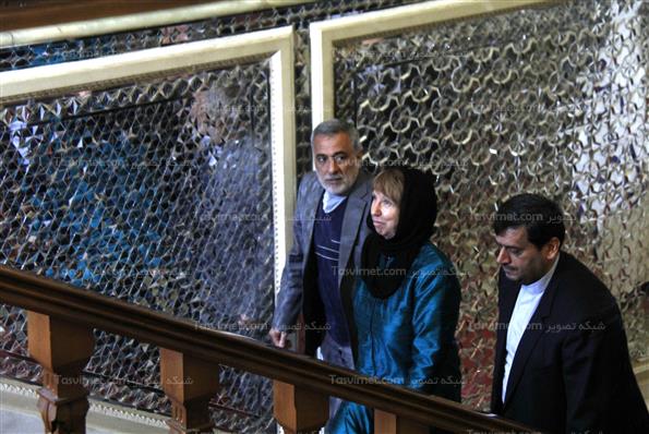 دیدار کاترین اشتون با علی لاریجانی