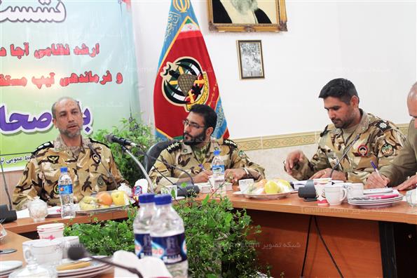 نشست خبری ارشد نظامی آجا در خراسان شمالی