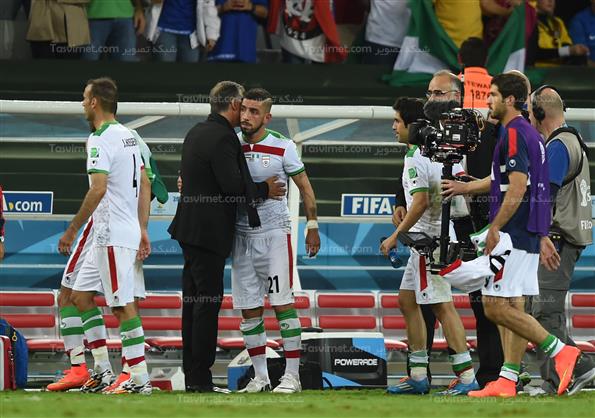 دیدار تیم های فوتبال ایران و نیجریه