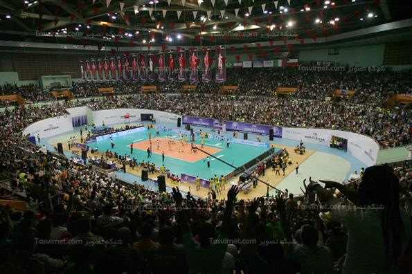 دیدار تیم های ملی والیبال ایران و برزیل