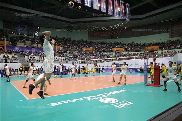 دیدار تیم های ملی والیبال ایران و برزیل