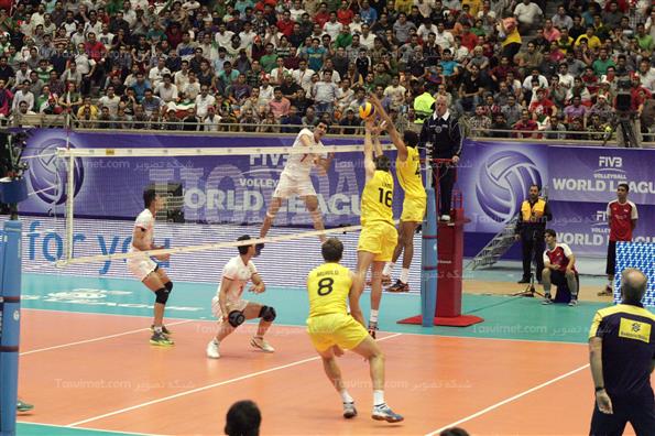 دیدار تیم های ملی والیبال ایران و برزیل