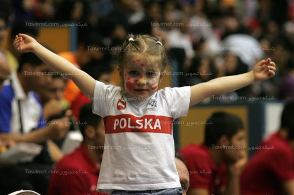 دیدار تیم های ملی والیبال ایران و لهستان