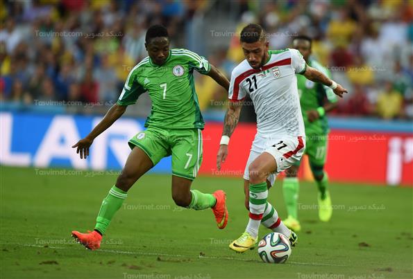 دیدار تیم های فوتبال ایران و نیجریه