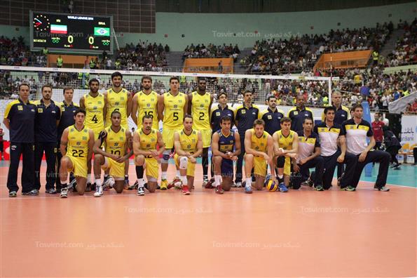 دیدار تیم های ملی والیبال ایران و برزیل