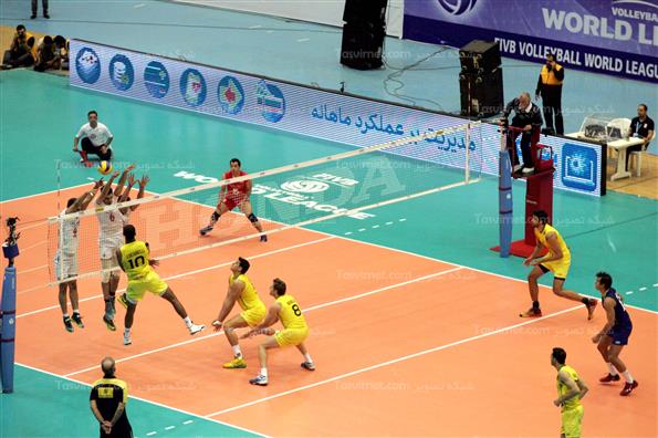 دیدار تیم های ملی والیبال ایران و برزیل
