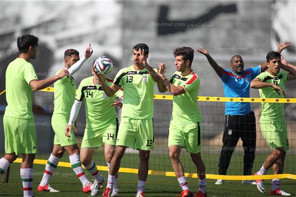 تمرین تیم ملی فوتبال ایران در برزیل