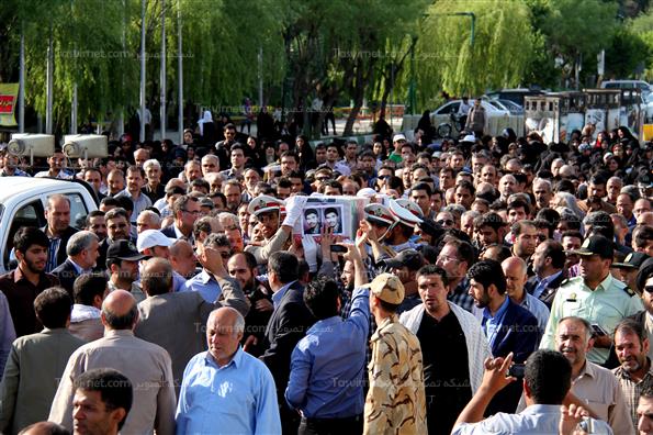 تشییع پیکر شهید گلچینی در باغ موزه دفاع مقدس