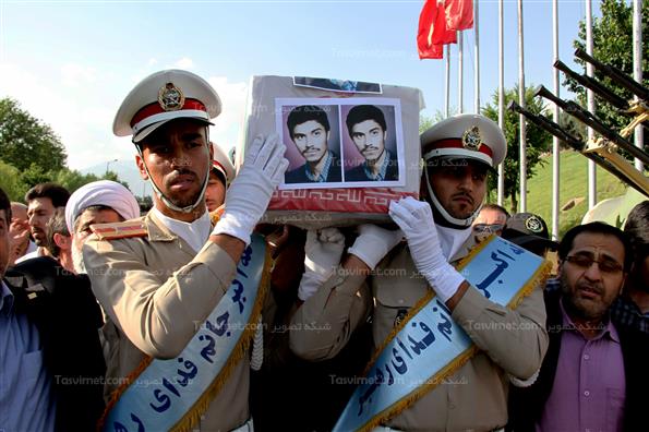 تشییع پیکر شهید گلچینی در باغ موزه دفاع مقدس