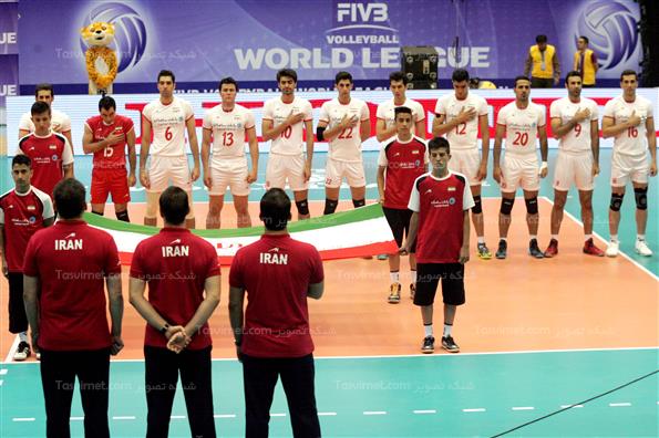 دیدار تیم های ملی والیبال ایران و برزیل