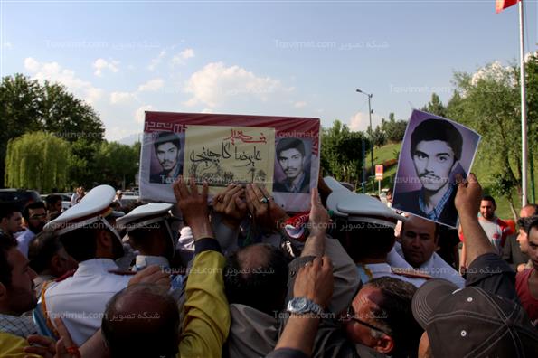 تشییع پیکر شهید گلچینی در باغ موزه دفاع مقدس