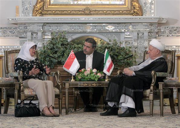 دیدار رئیس مجلس سنگاپور با آیت الله هاشمی رفسنجانی