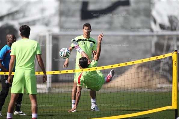 تمرین تیم ملی فوتبال ایران در برزیل