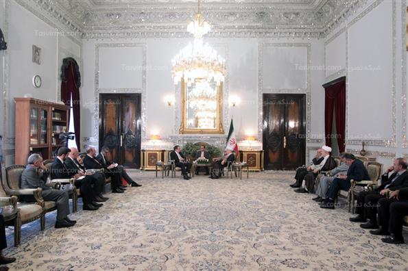 دیدار وزیر امور خارجه زلاندنو با هاشمی رفسنجانی