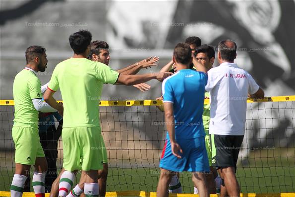 تمرین تیم ملی فوتبال ایران در برزیل