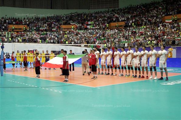 دیدار تیم های ملی والیبال ایران و برزیل