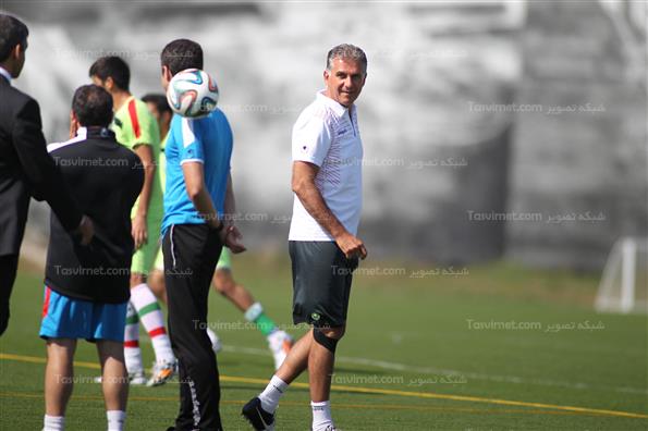 تمرین تیم ملی فوتبال ایران در برزیل