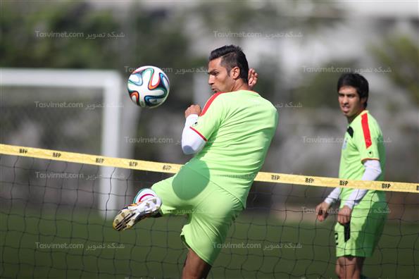 تمرین تیم ملی فوتبال ایران در برزیل