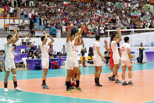 دیدار تیم های ملی والیبال ایران و برزیل