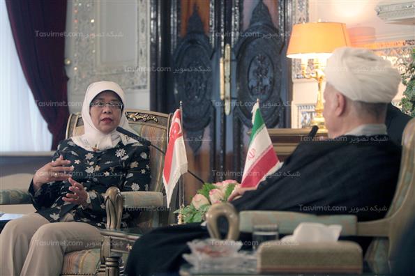 دیدار رئیس مجلس سنگاپور با آیت الله هاشمی رفسنجانی