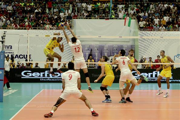 دیدار تیم های ملی والیبال ایران و برزیل