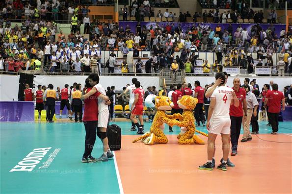 دیدار تیم های ملی والیبال ایران و برزیل
