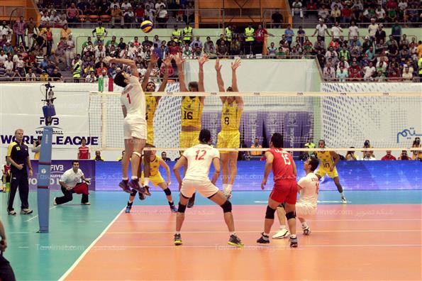 دیدار تیم های ملی والیبال ایران و برزیل